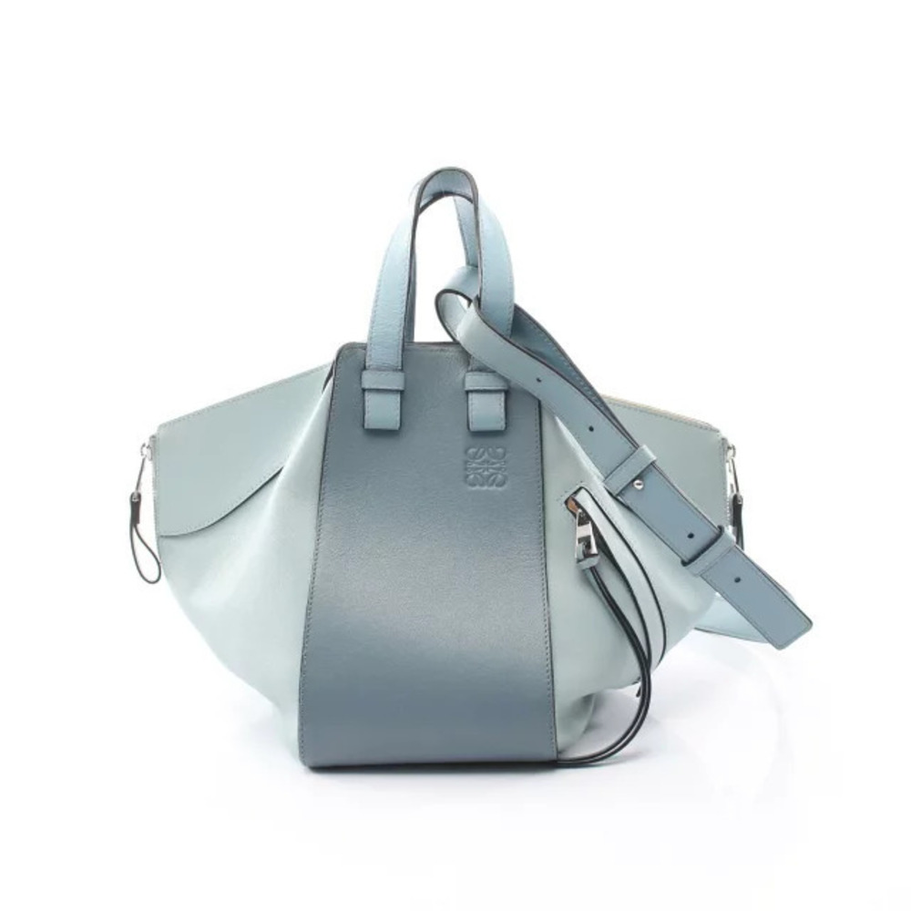 Loewe HAMMOCK Handbag Leather Blue